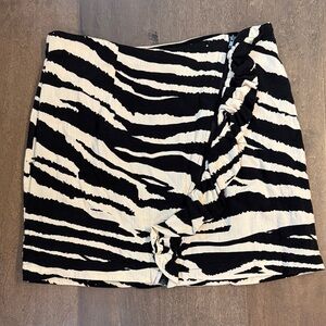 Free People Black Textured Skirt